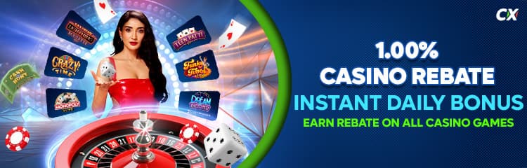 Daily 1.49% Instant Rebate on Slots